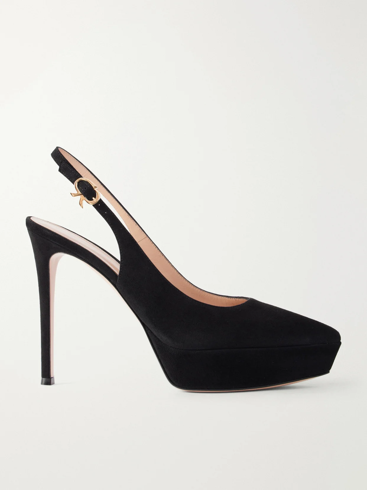 Dasha Sling 85 Suede Slingback Pumps - 1