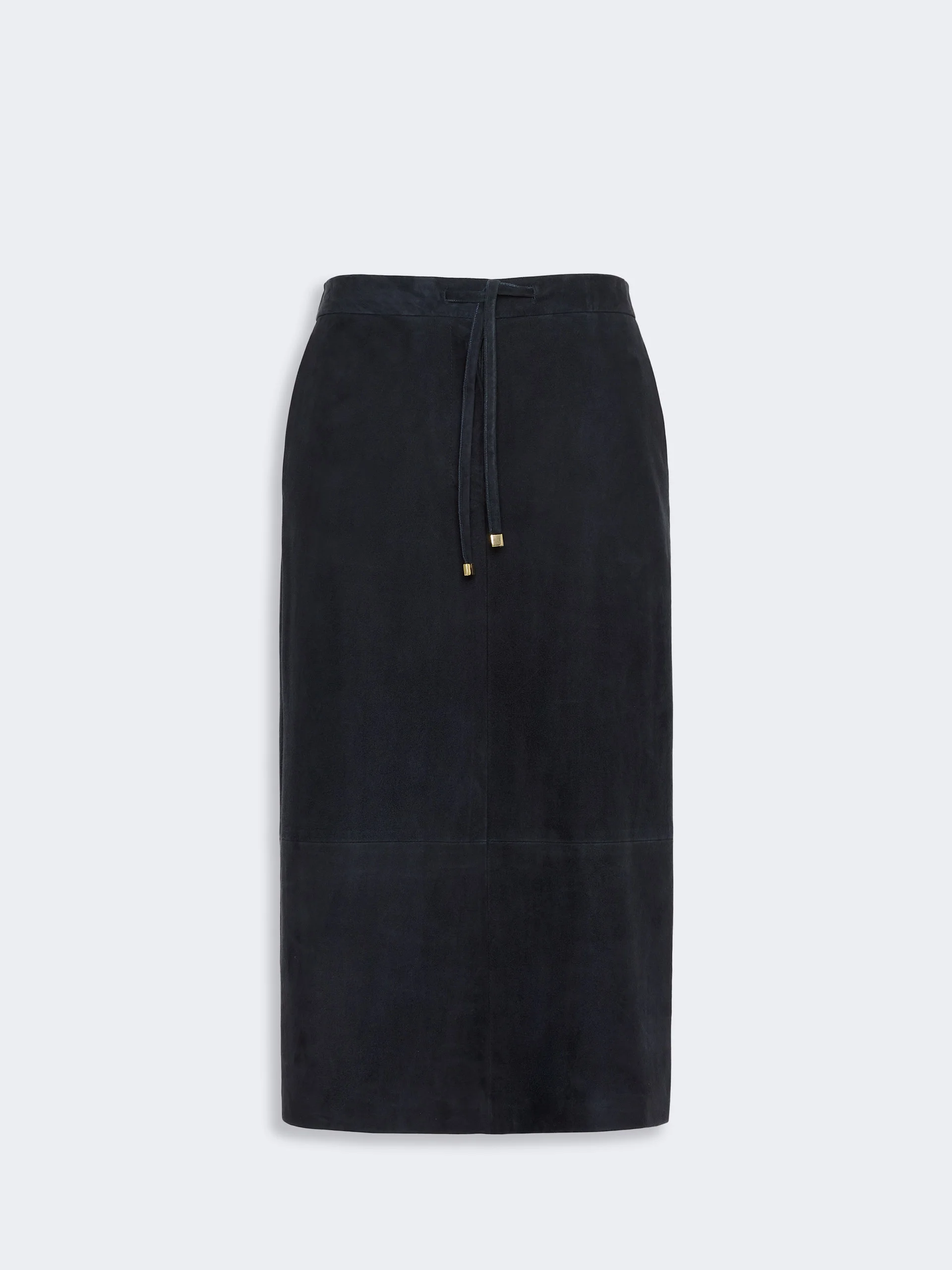 GAZZA Suede midi skirt - MIDNIGHTBLUE - 1