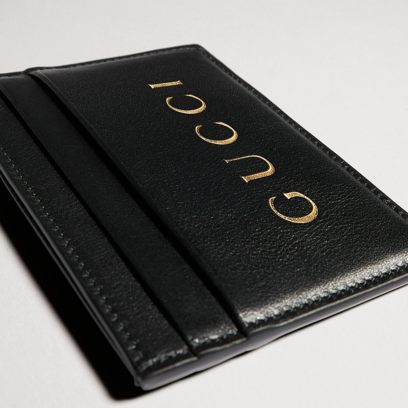 Card case with gold-foiled logo 4