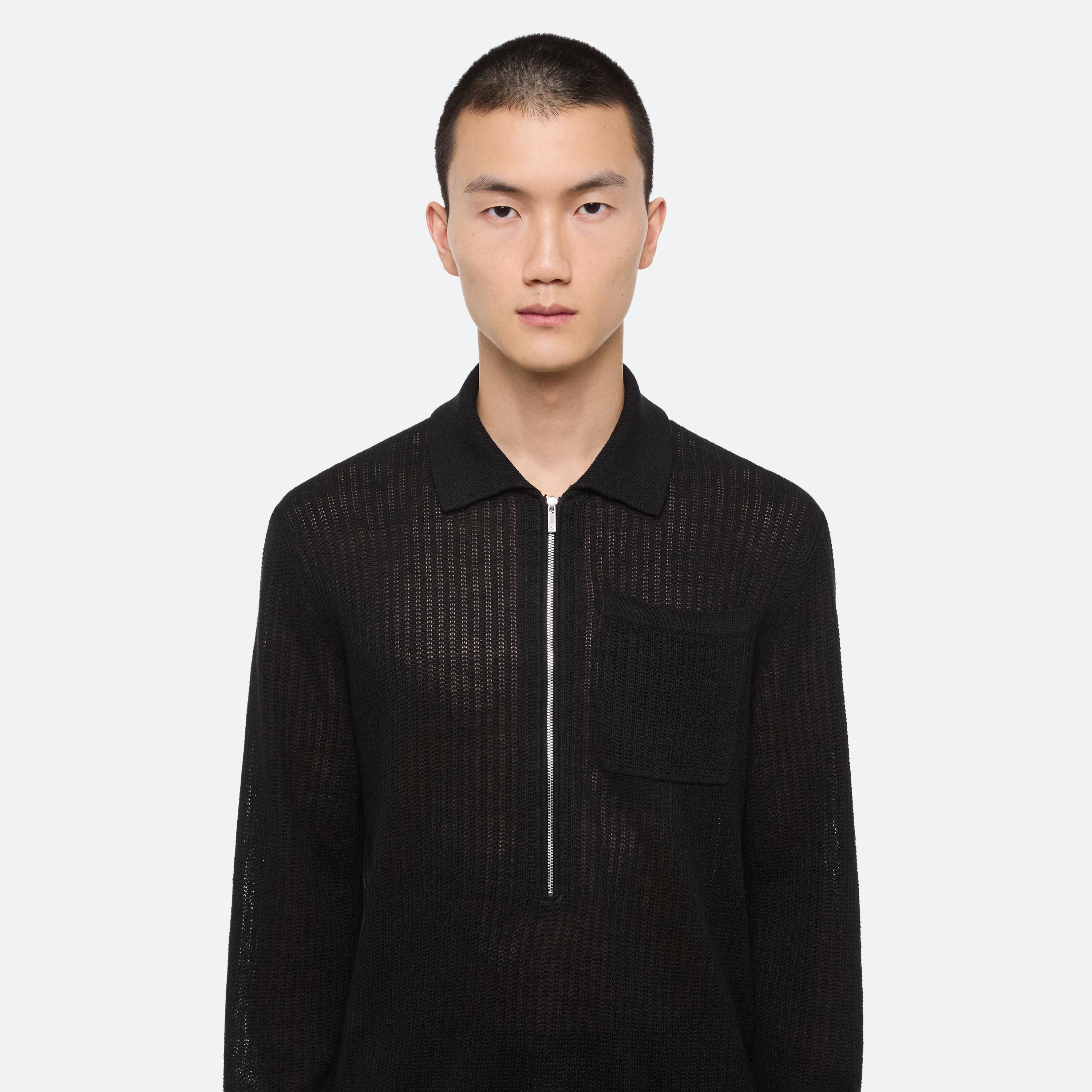 LONGSLEEVE ZIP POLO - 6