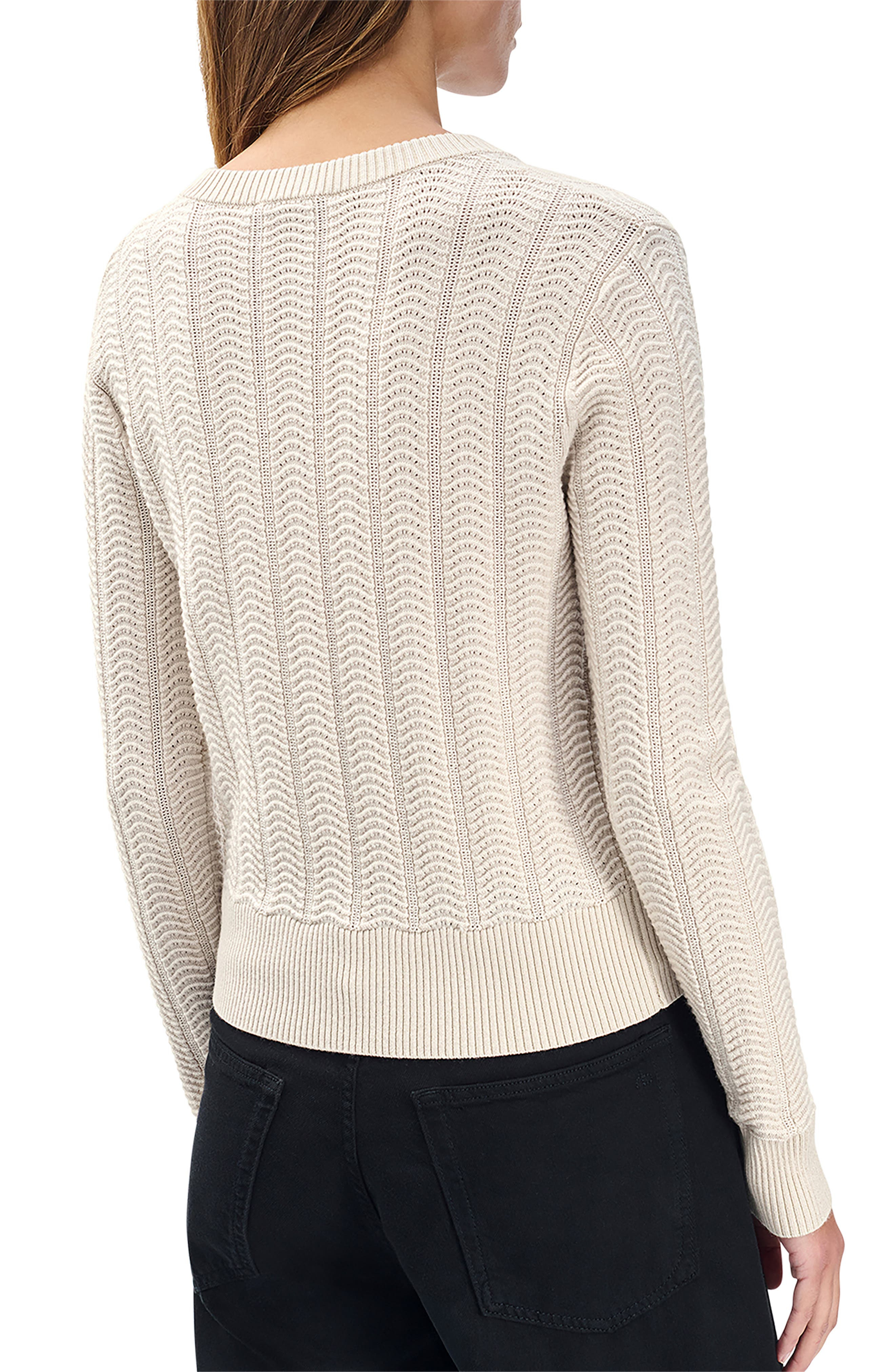 rag & bone Francesca Wool Blend Cardigan in Oatmeal at Nordstrom - 2