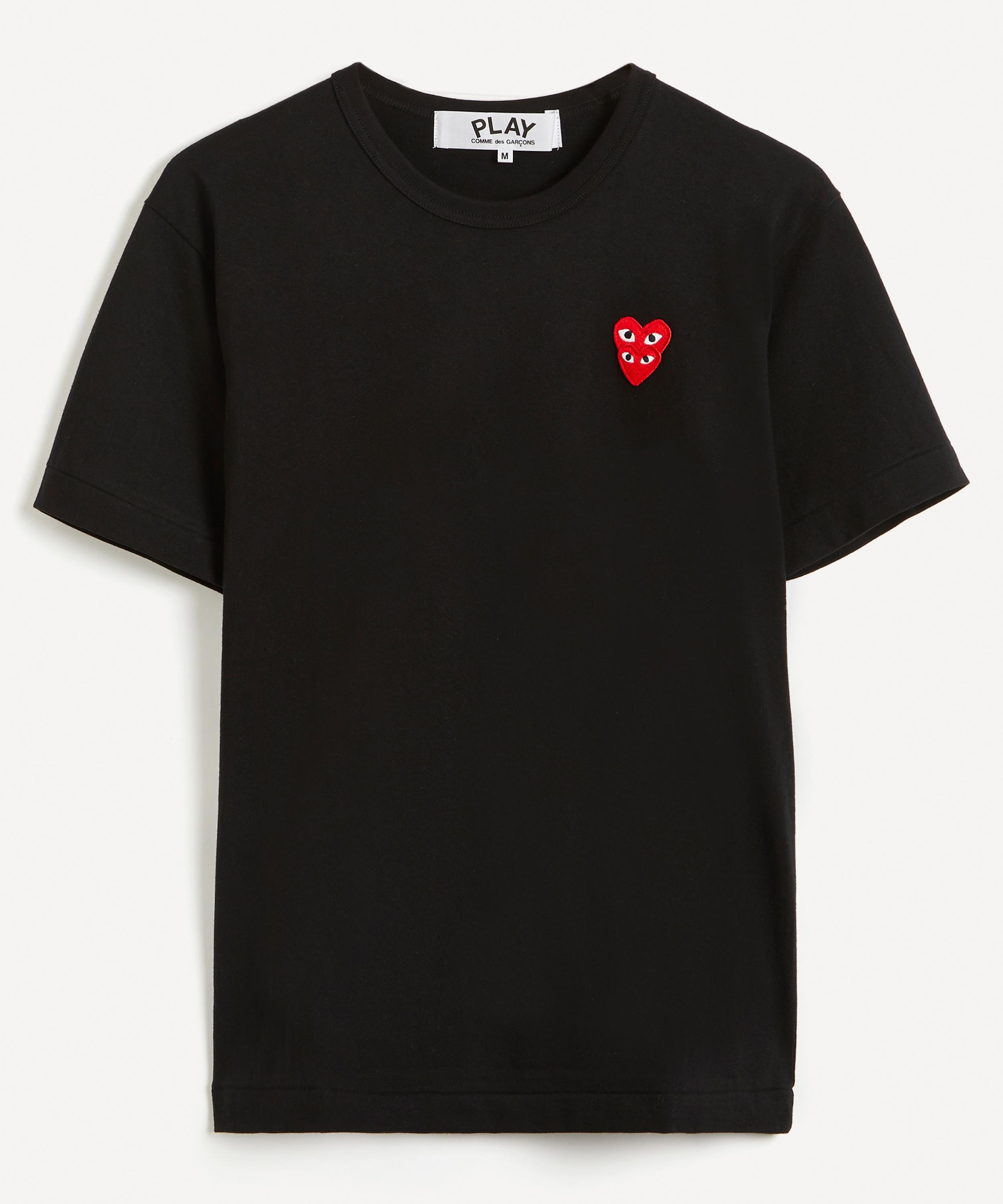 Heart Logo Patch Cotton T-Shirt - 1
