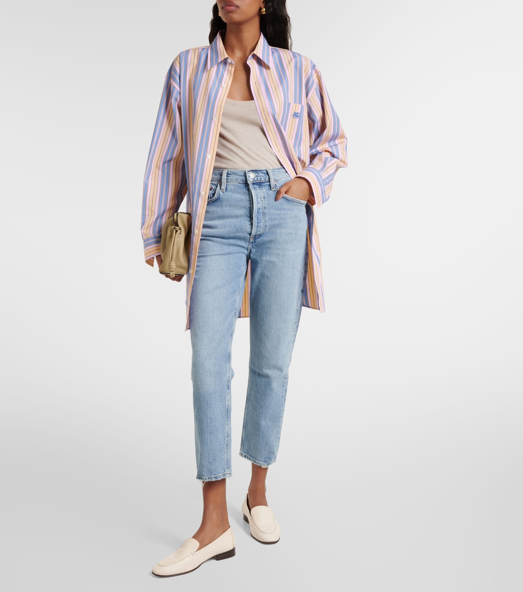 Riley high-rise cropped slim jeans - 2