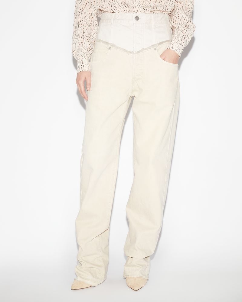 NOEMIE DENIM PANTS - 4