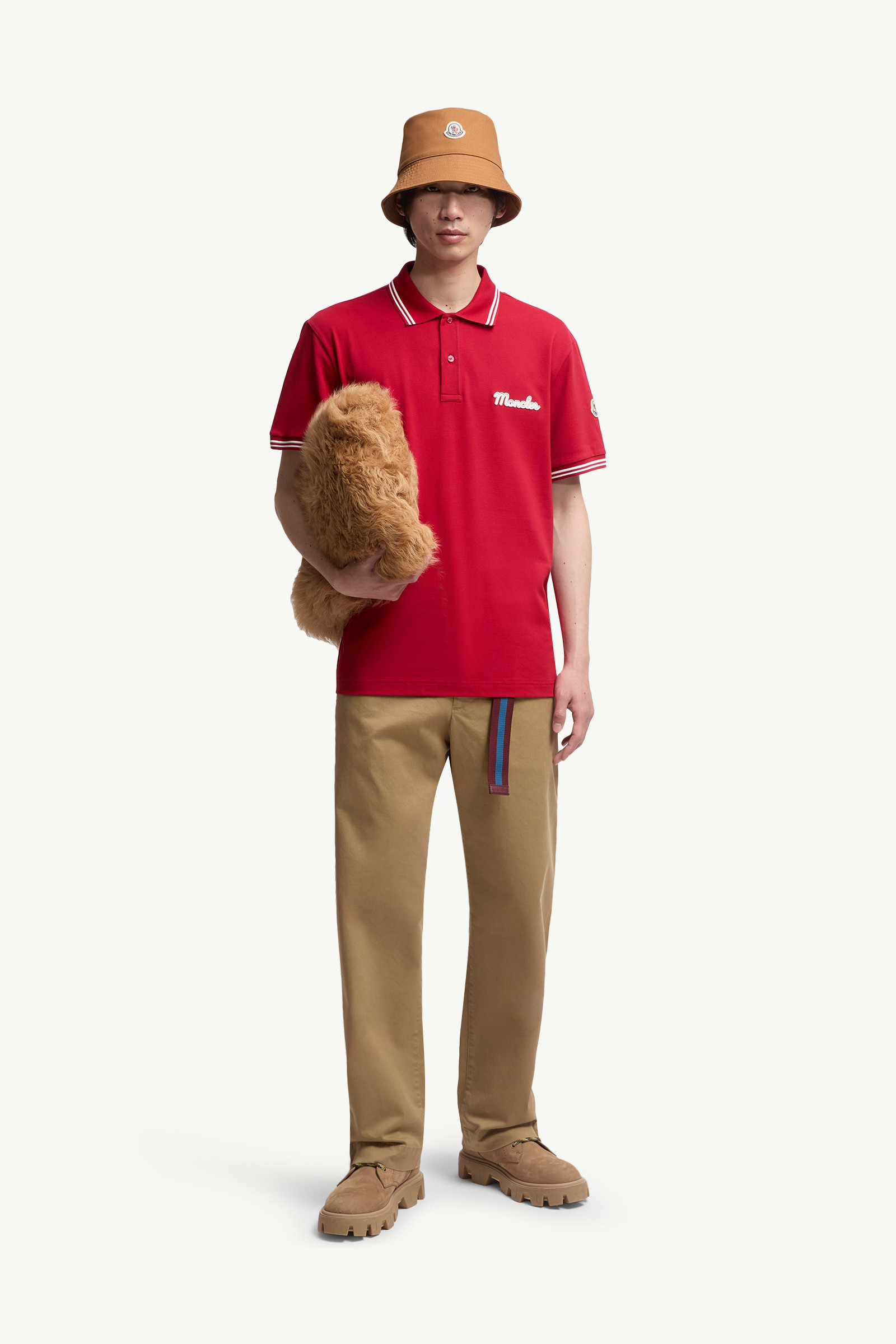 Embroidered Logo Cotton Piquet Polo Shirt - 2