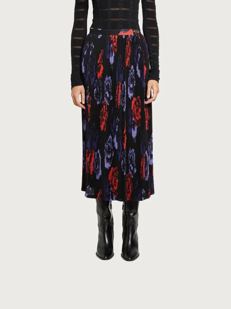 FERRAGAMO PLEATED WOOL SKIRT outlook