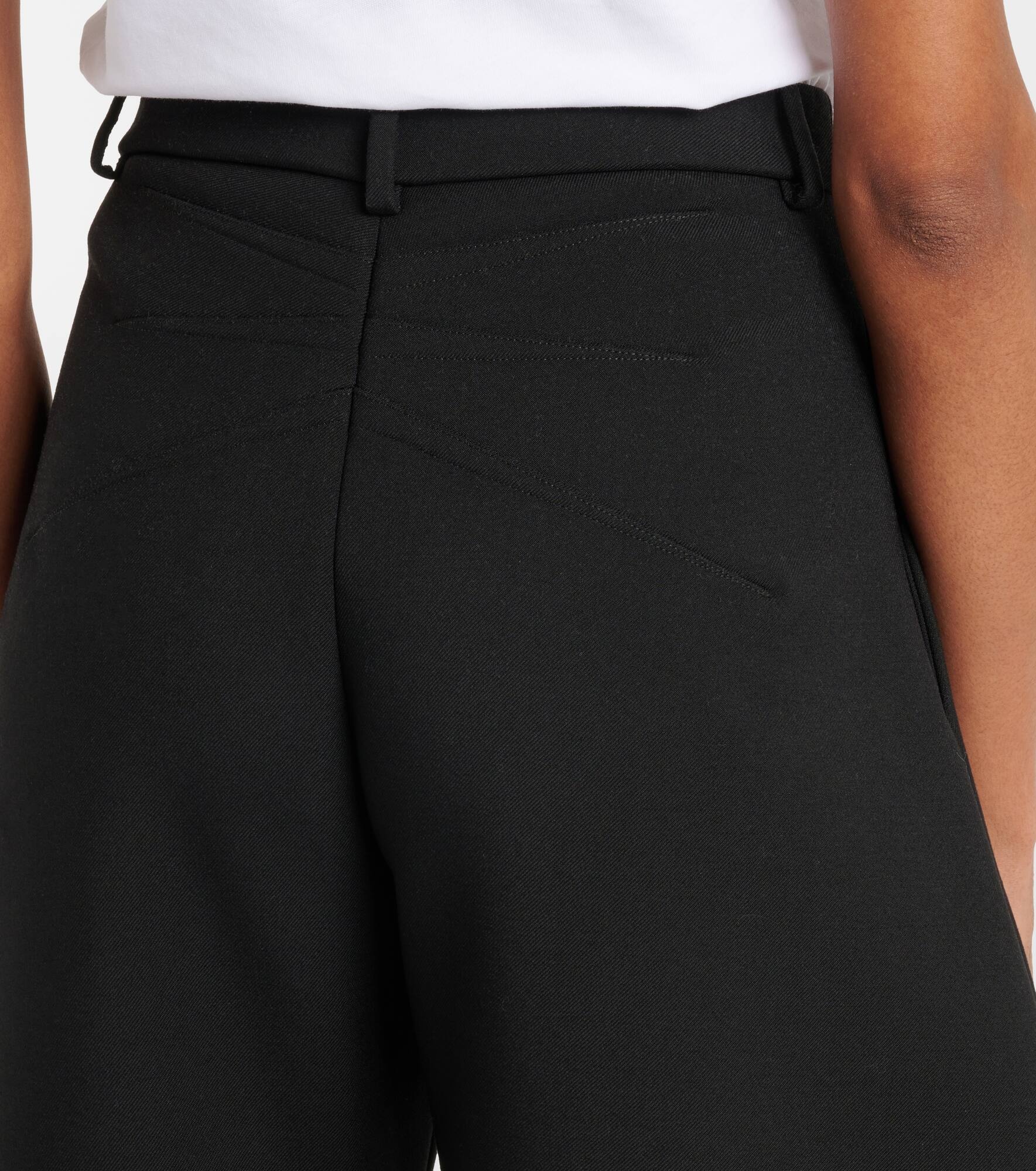 Wool wide-leg pants - 6