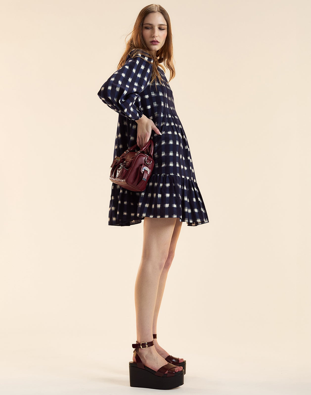 Ingrid Pintuck Mini Dress - 2