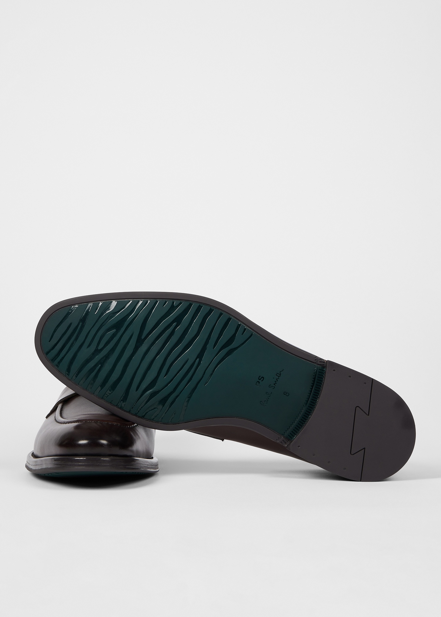 Dark Brown Leather 'Pierce' Loafers - 4