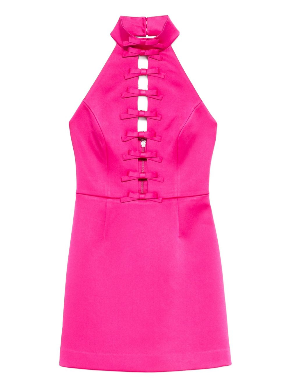 bow-detail halterneck dress - 1