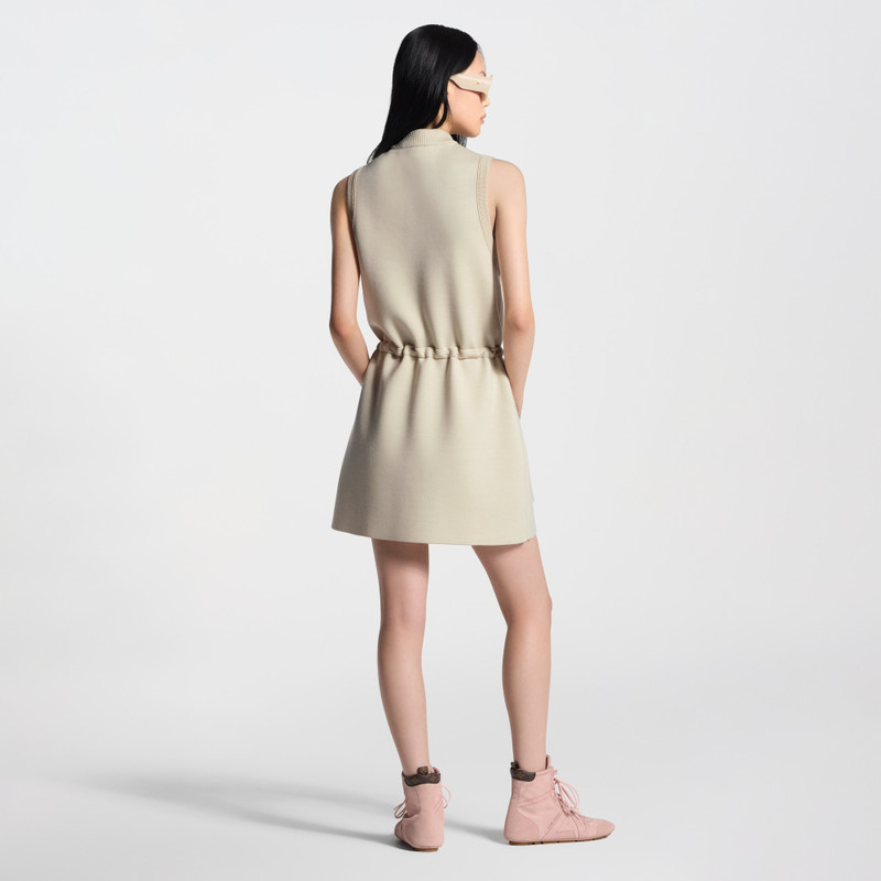 Monogram Accent Zip-Up Dress 5