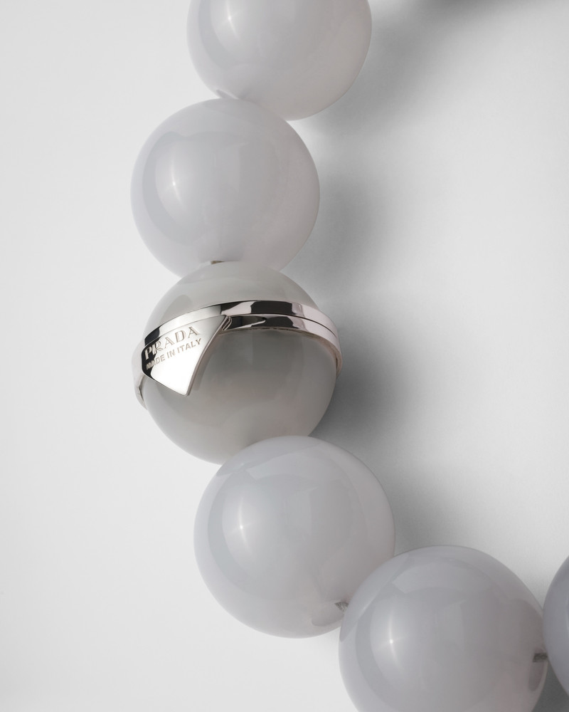 Prada Plexiglas and metal choker outlook