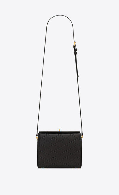 SAINT LAURENT mini square bag in quilted lambskin outlook