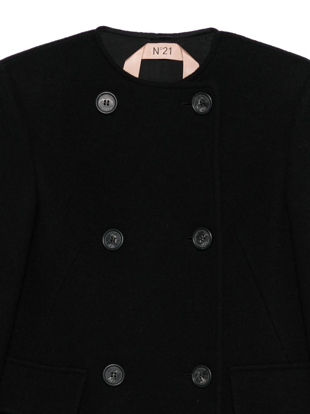 double-breasted buttoned coat - 3