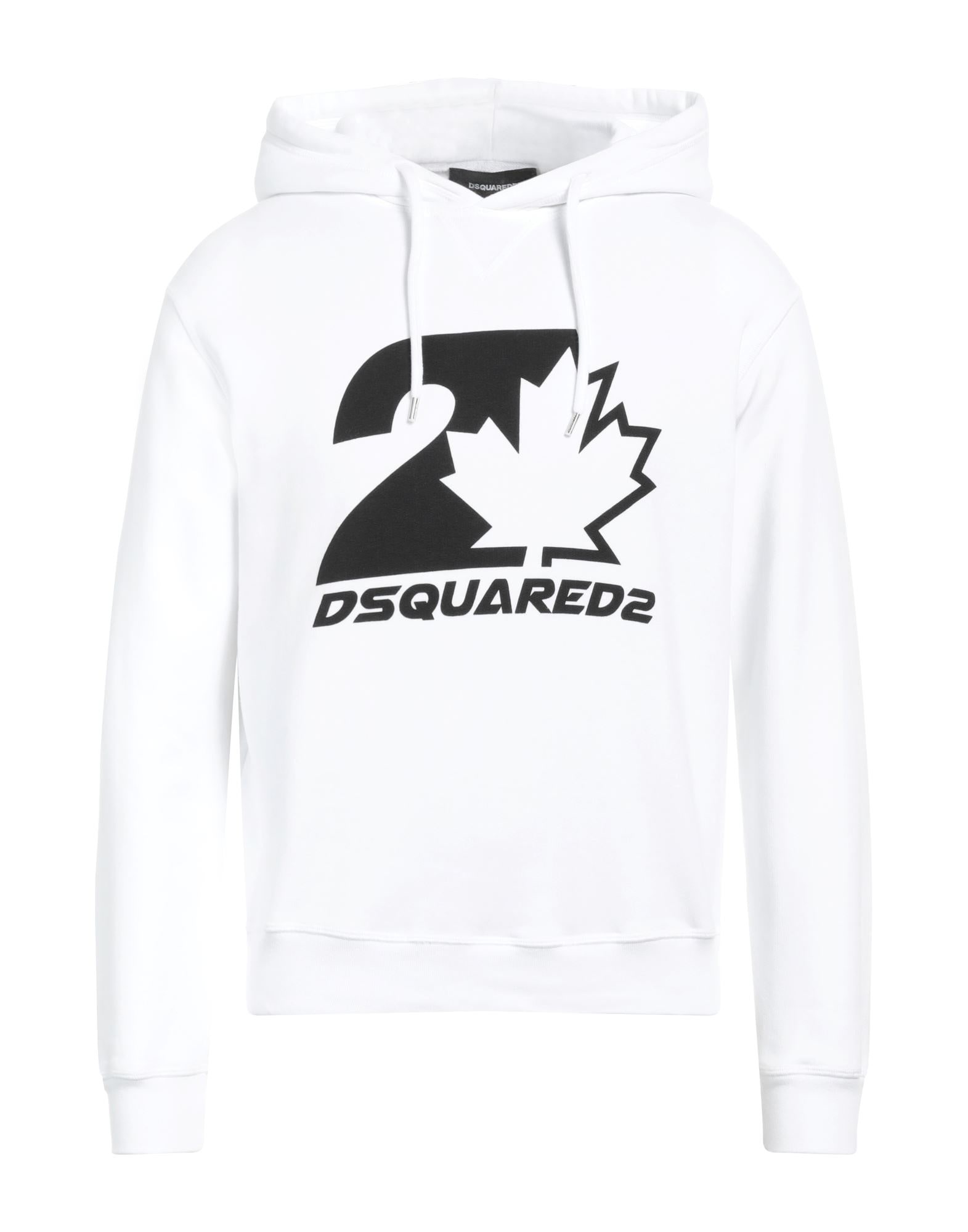 White Men's Hooded Sweatshirt - 1
