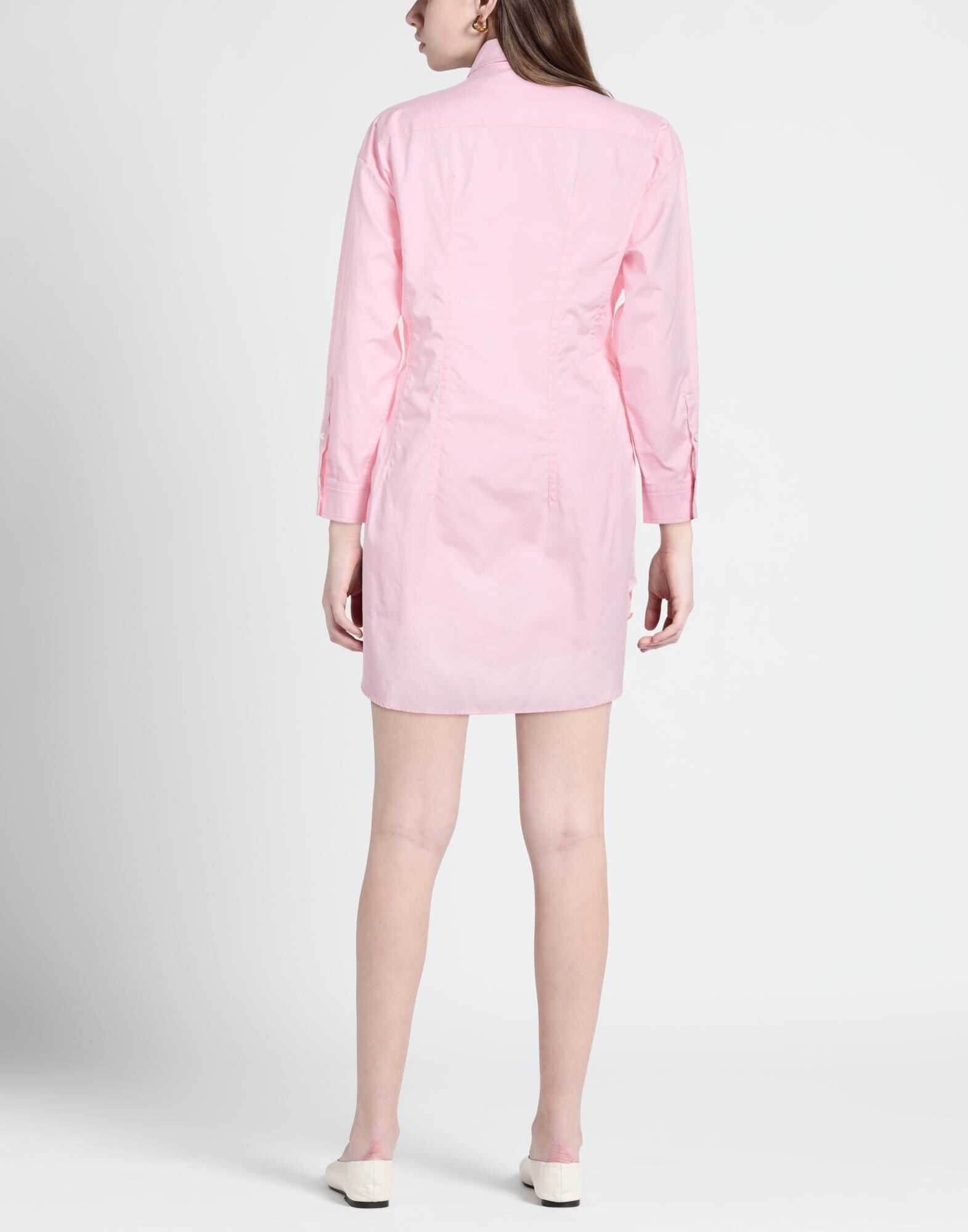 Pink Women's Shirt Dress - 4