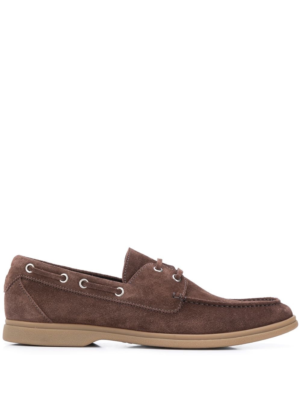 suede lace loafers - 1