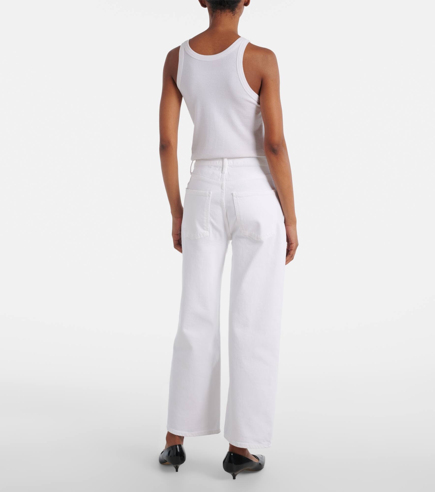 Harper Crop mid-rise wide-leg jeans - 3