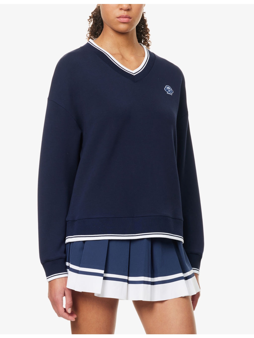 Iona Embroidered-Logo Knitted Jumper - 3