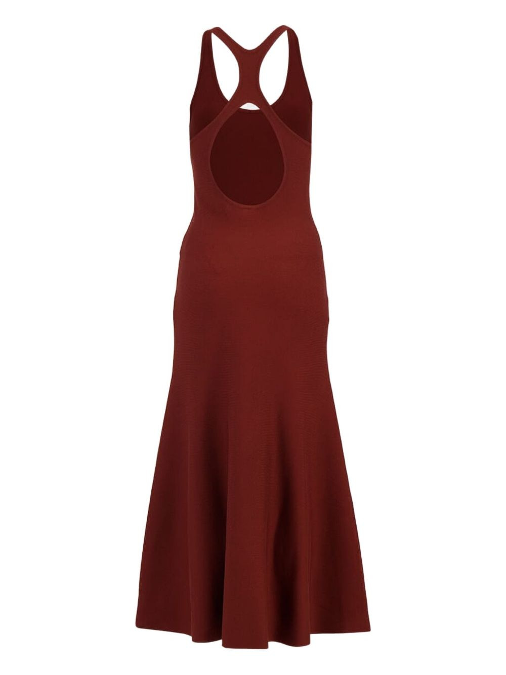 racer-back silk midi dress - 2