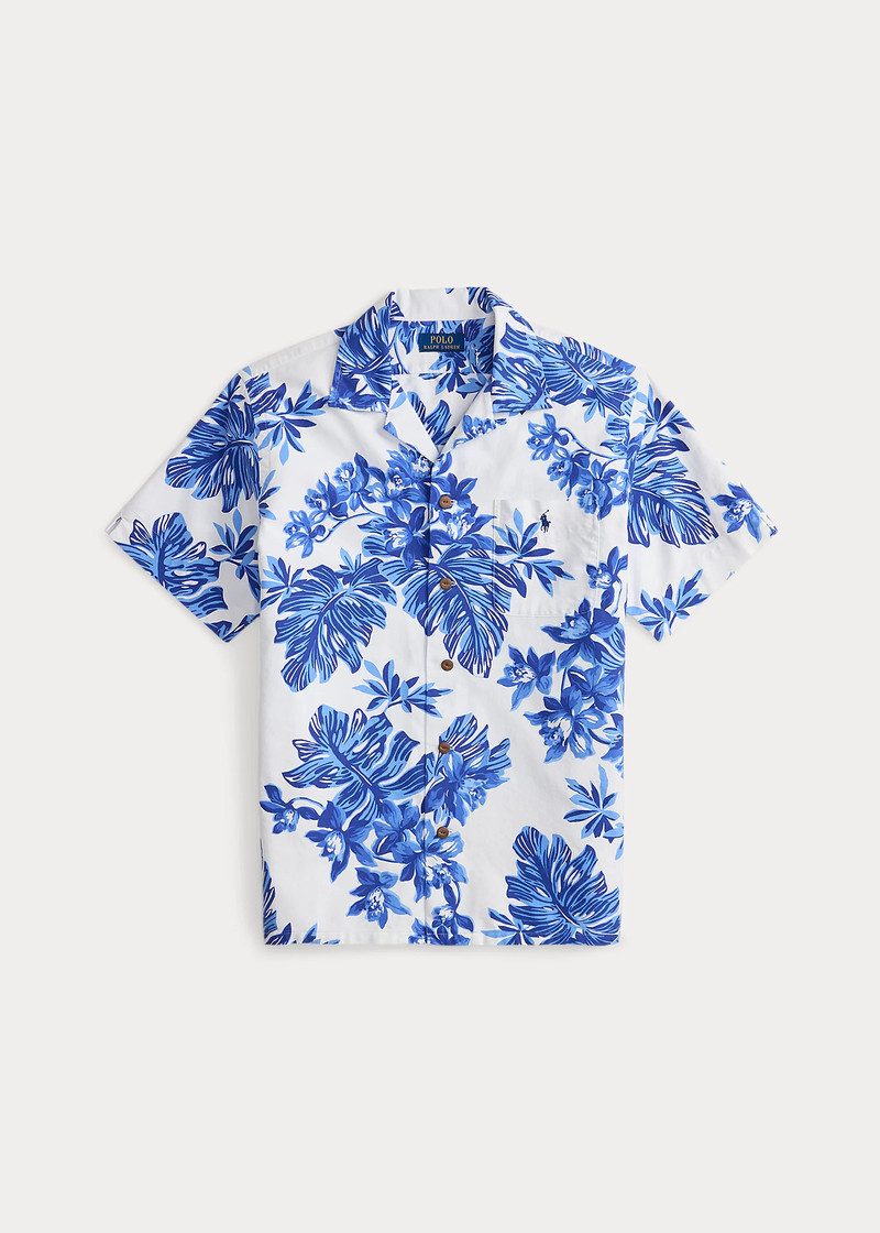 Classic Fit Tropical-Print Camp Shirt 1