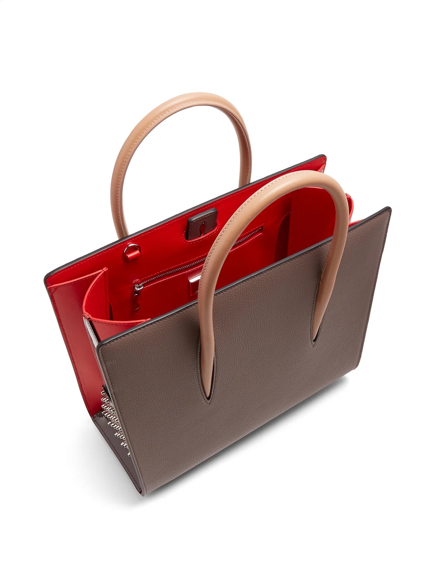 Paloma medium grained-leather tote - 5