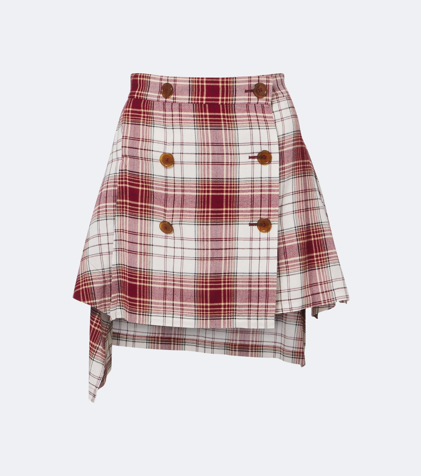 Marta tartan crêpe miniskirt - 1