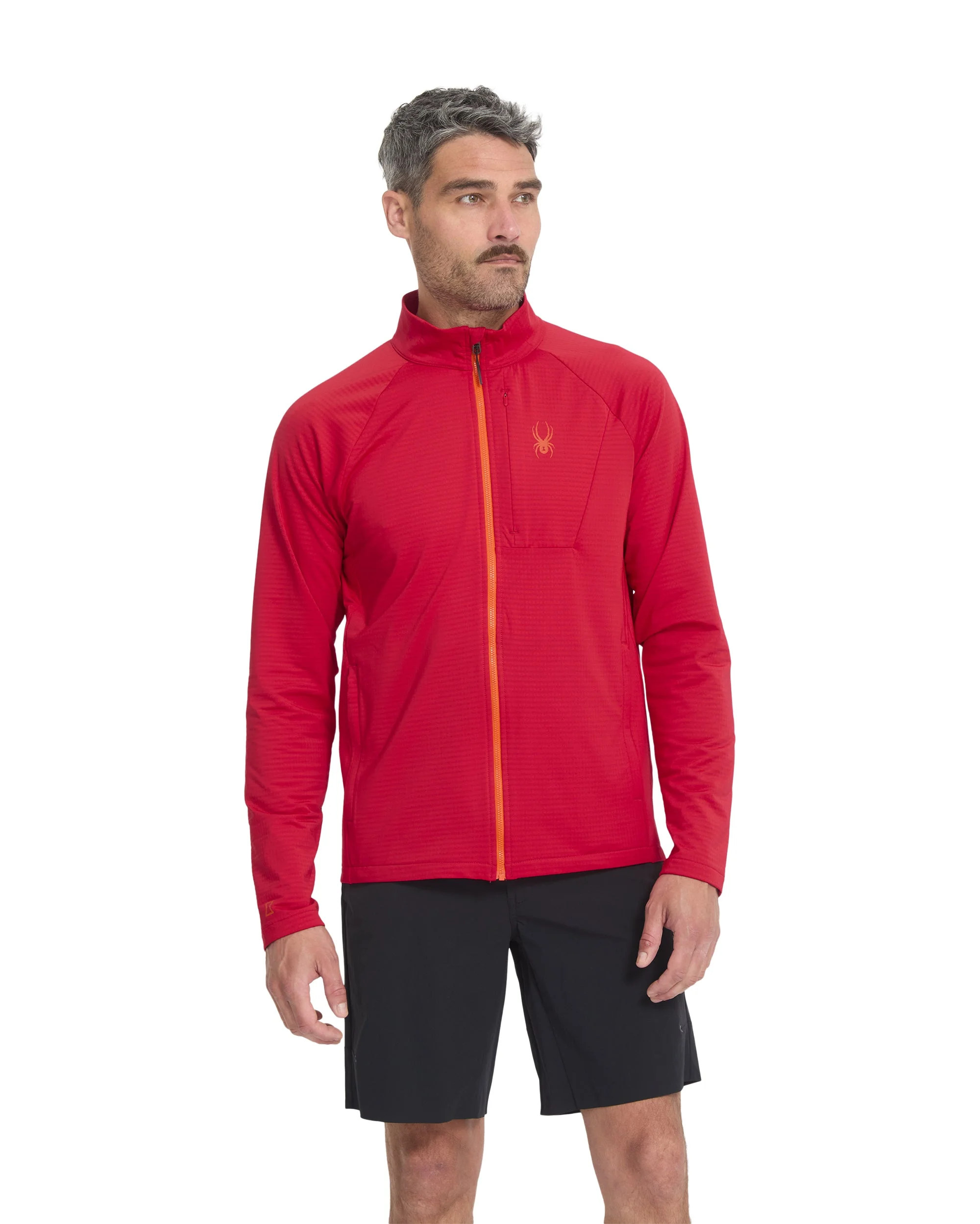 Men's GridWeb™ Fleece - Spyder Red - 1