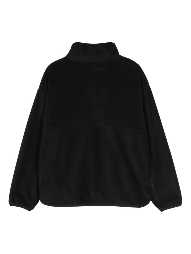NEIGHBORHOOD logo-embroidered fleece sweatshirt outlook