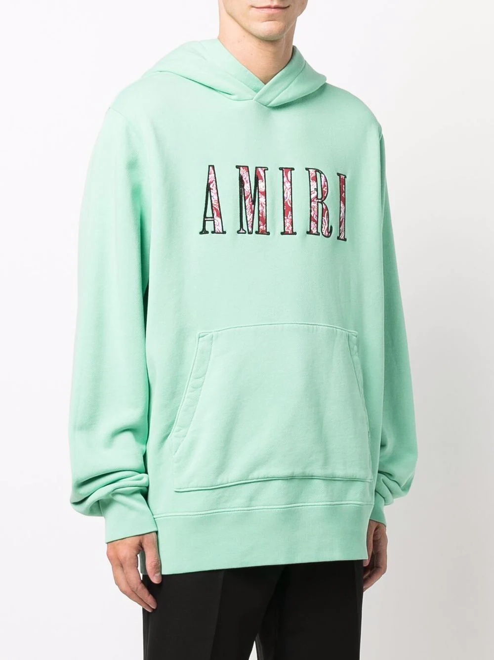 logo-embroidered hoodie - 3