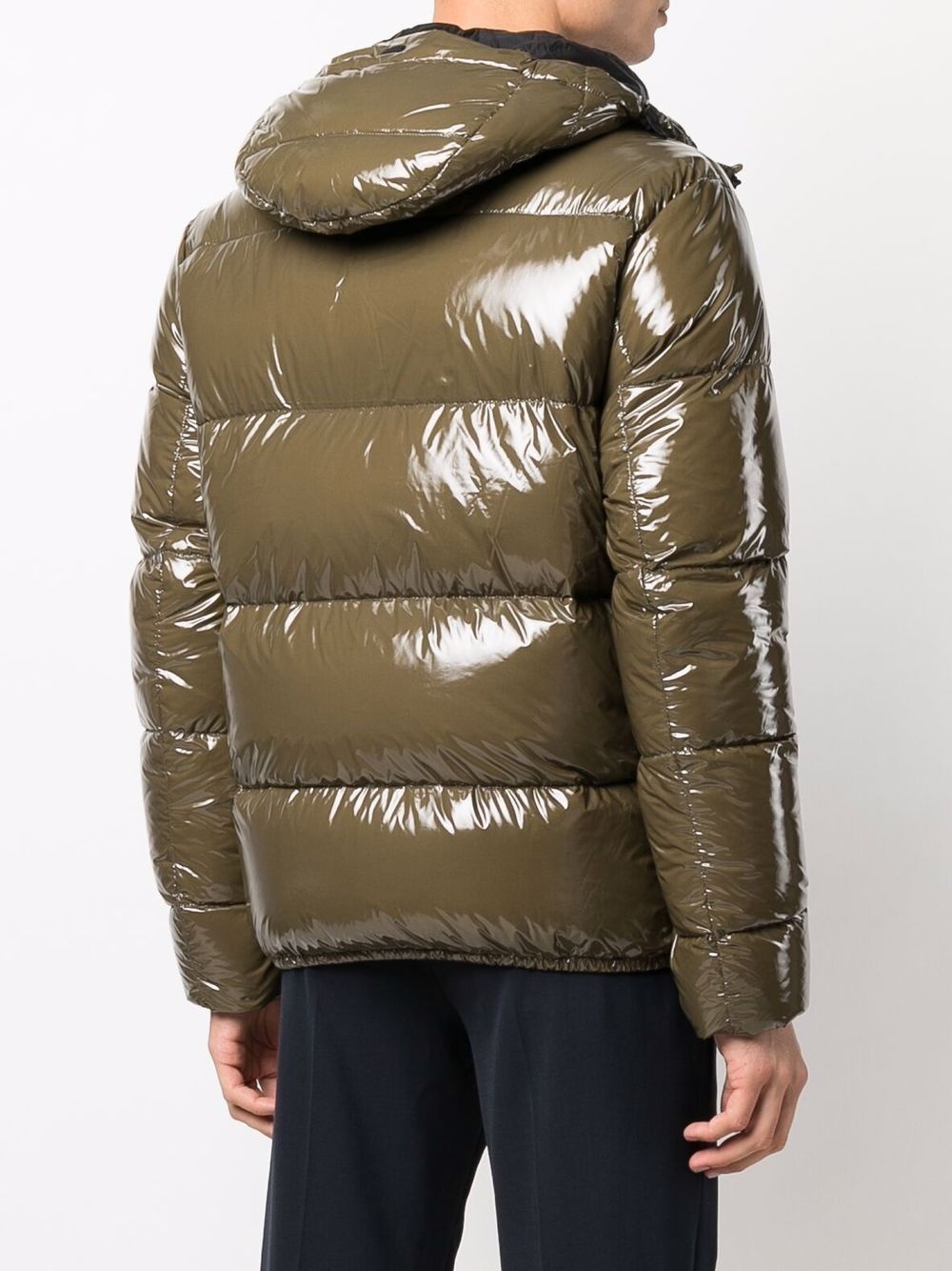 glossy puffer down jacket - 4