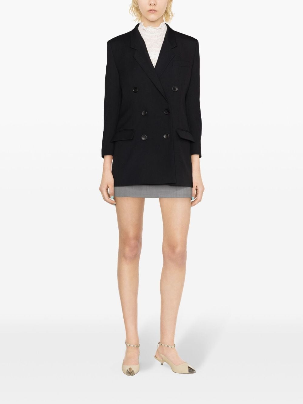 Robine double-breasted cotton blazer - 2