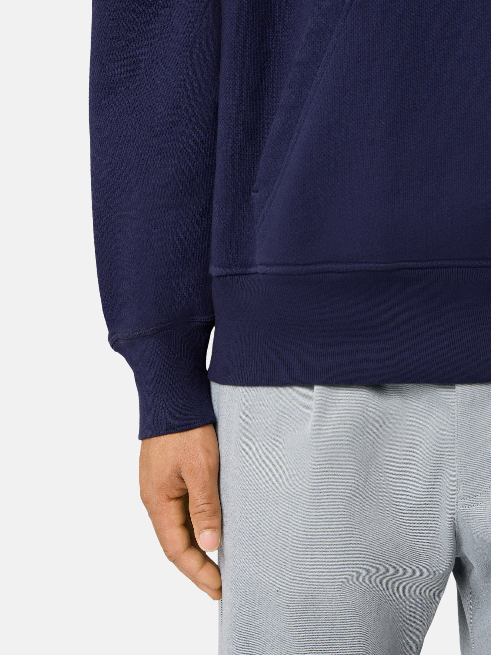 6100027 BRUSHED ORGANIC COTTON FLEECE_STONE ISLAND MARINA - 6