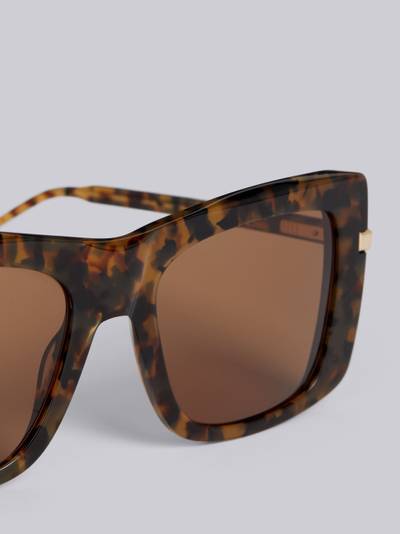 Thom Browne TB419 - Tortoise Squared Sunglasses outlook