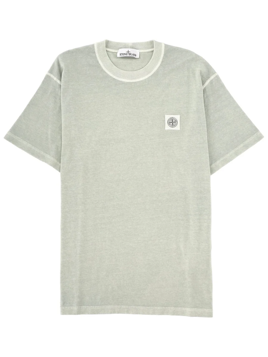 Stone Island Men T-Shirt With Logo Patch - 1