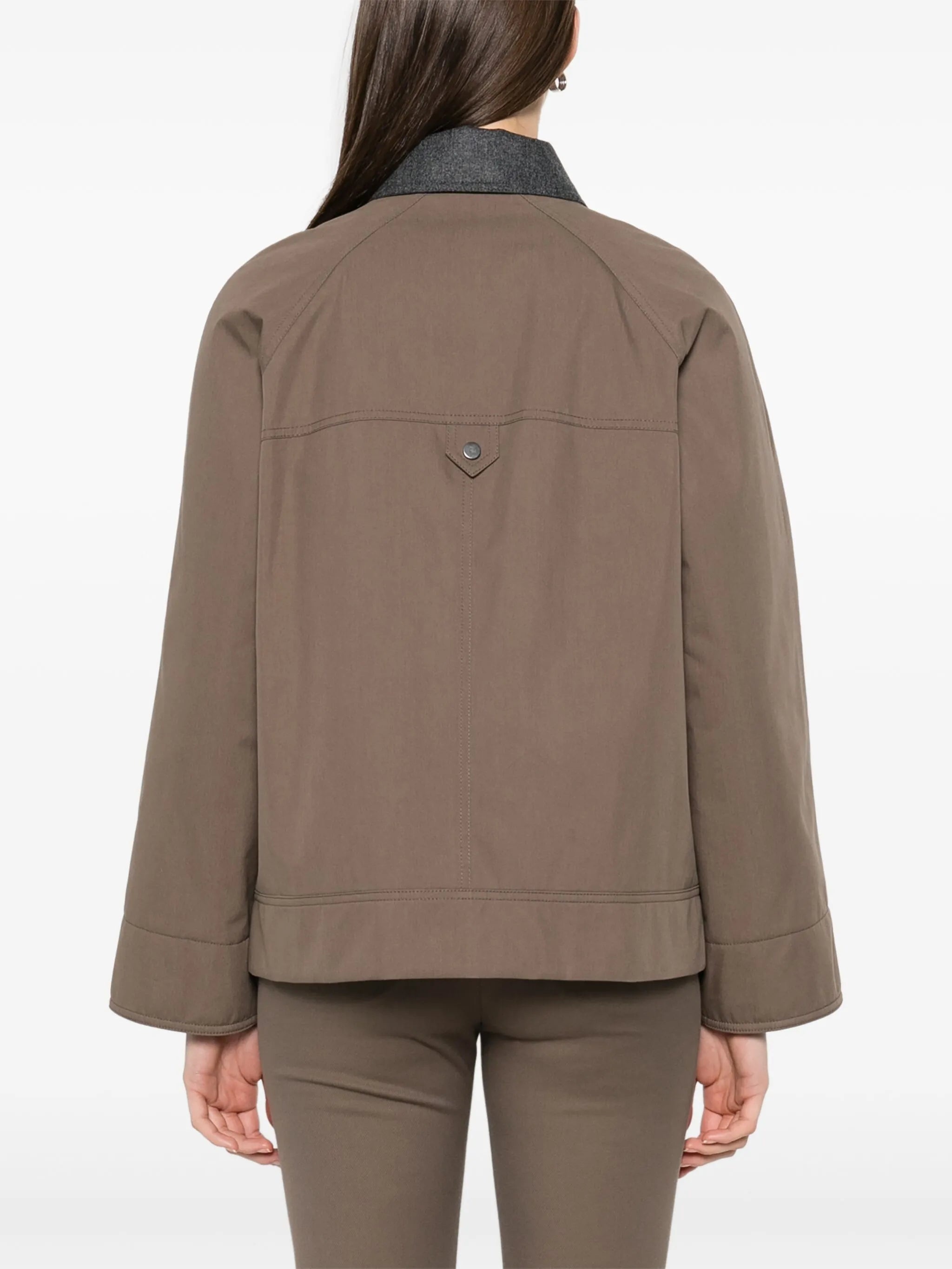 Contrasting-collar Jacket - 5