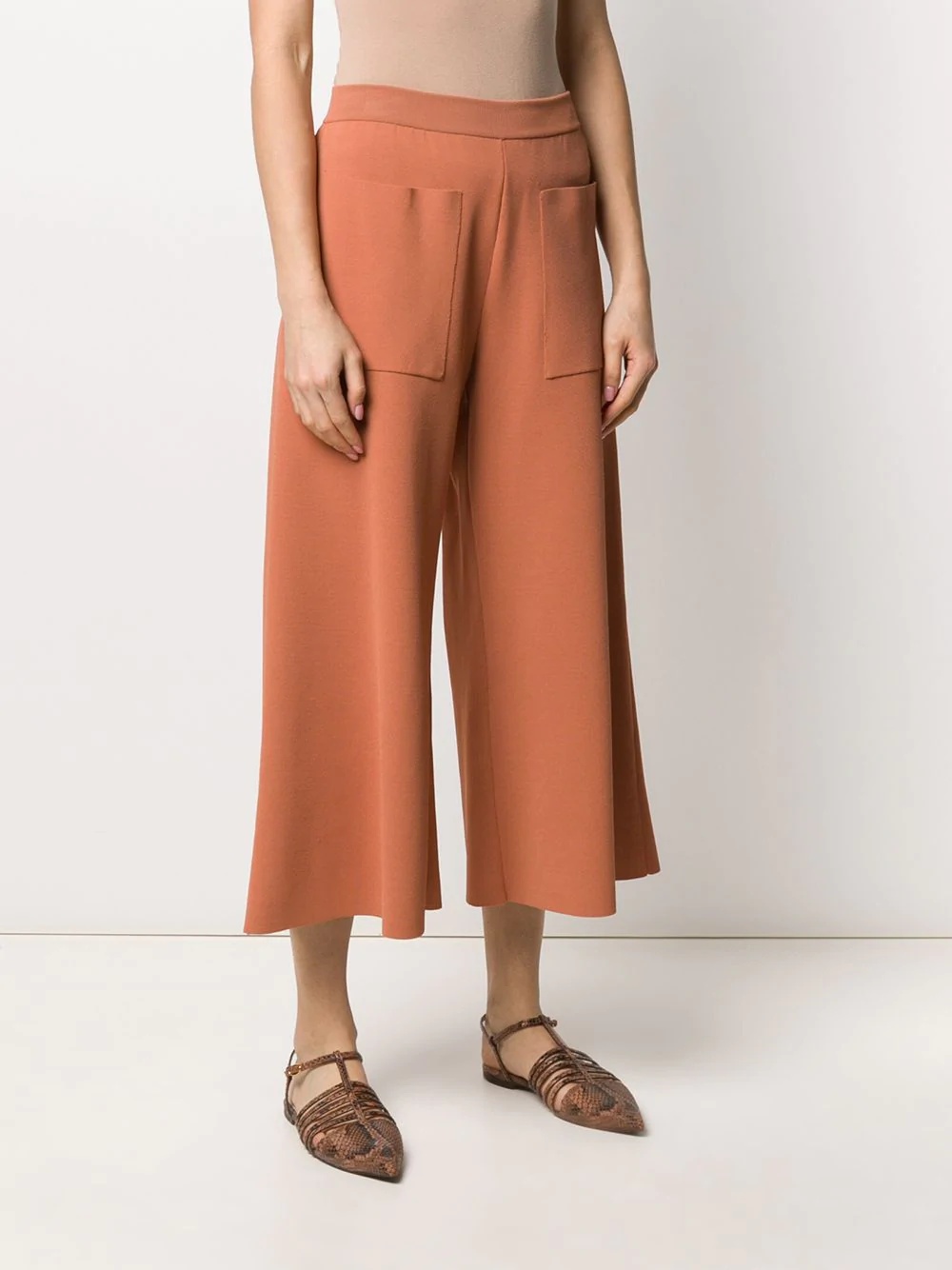 knitted cropped trousers - 3