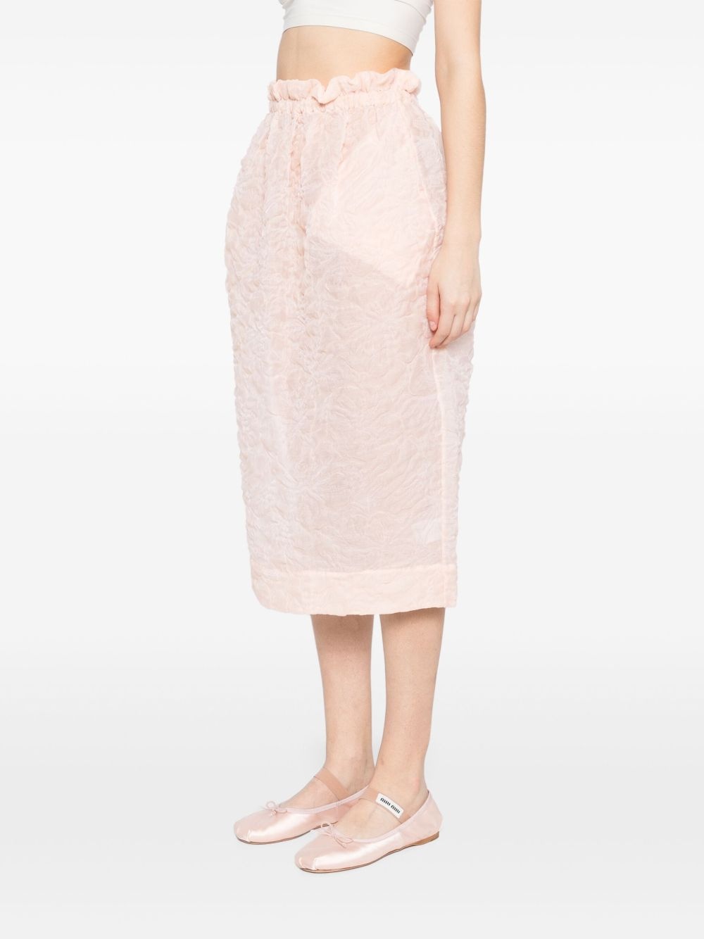 ruffle-waisted skirt - 3