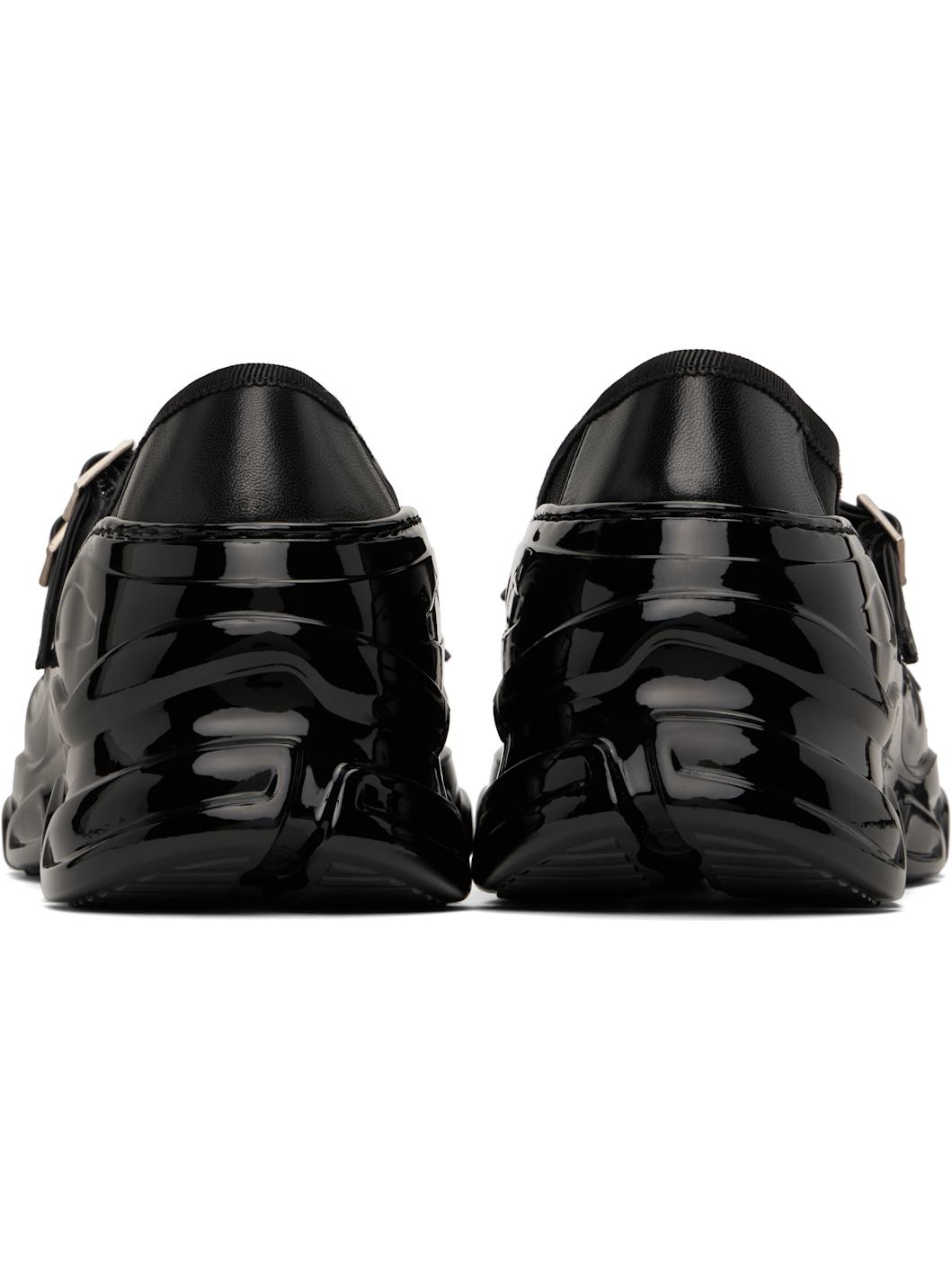 Black Mesh Tracker Ballerina Flats - 2