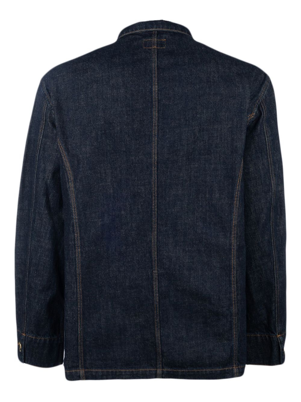 logo-embroidered denim jacket - 2