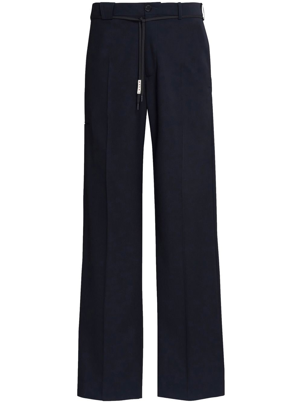 straight-leg wool trousers - 1