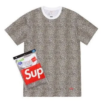 Supreme SS19 x Hanes Leopard Tagless s (2 Pack) Tee SUP-SS19-095 - 1