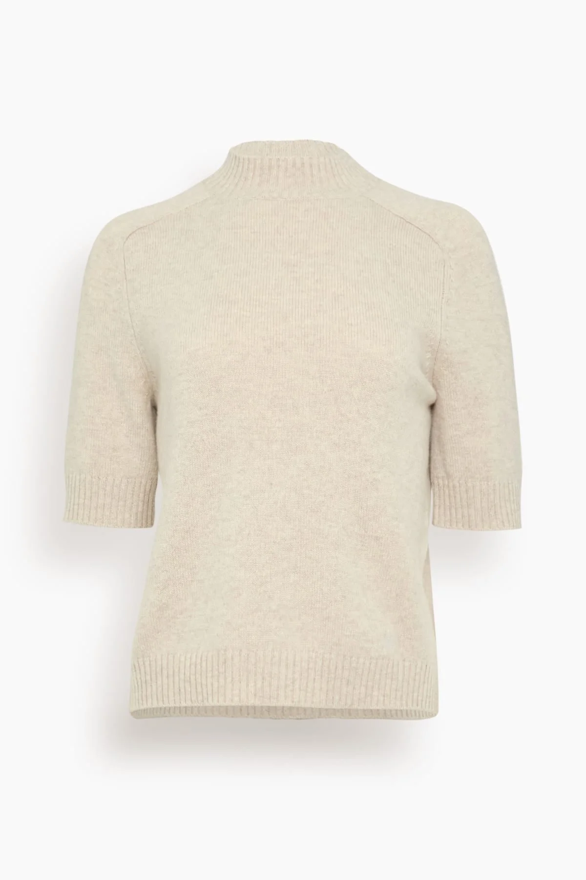 Ruth Short Sleeve Top in Beige - 1