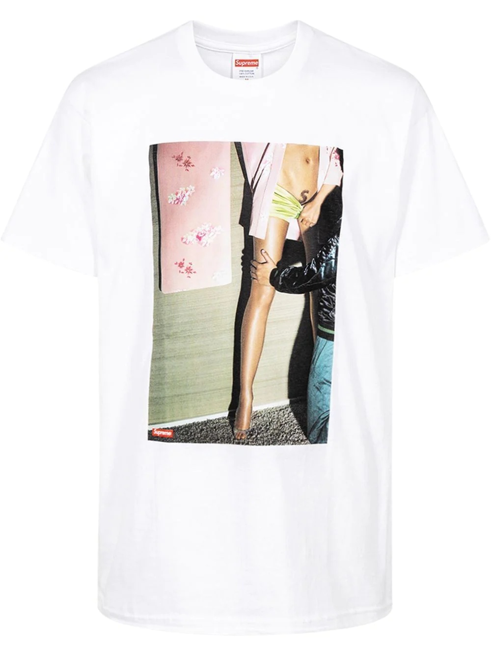 Model photo-print cotton T-shirt - 1