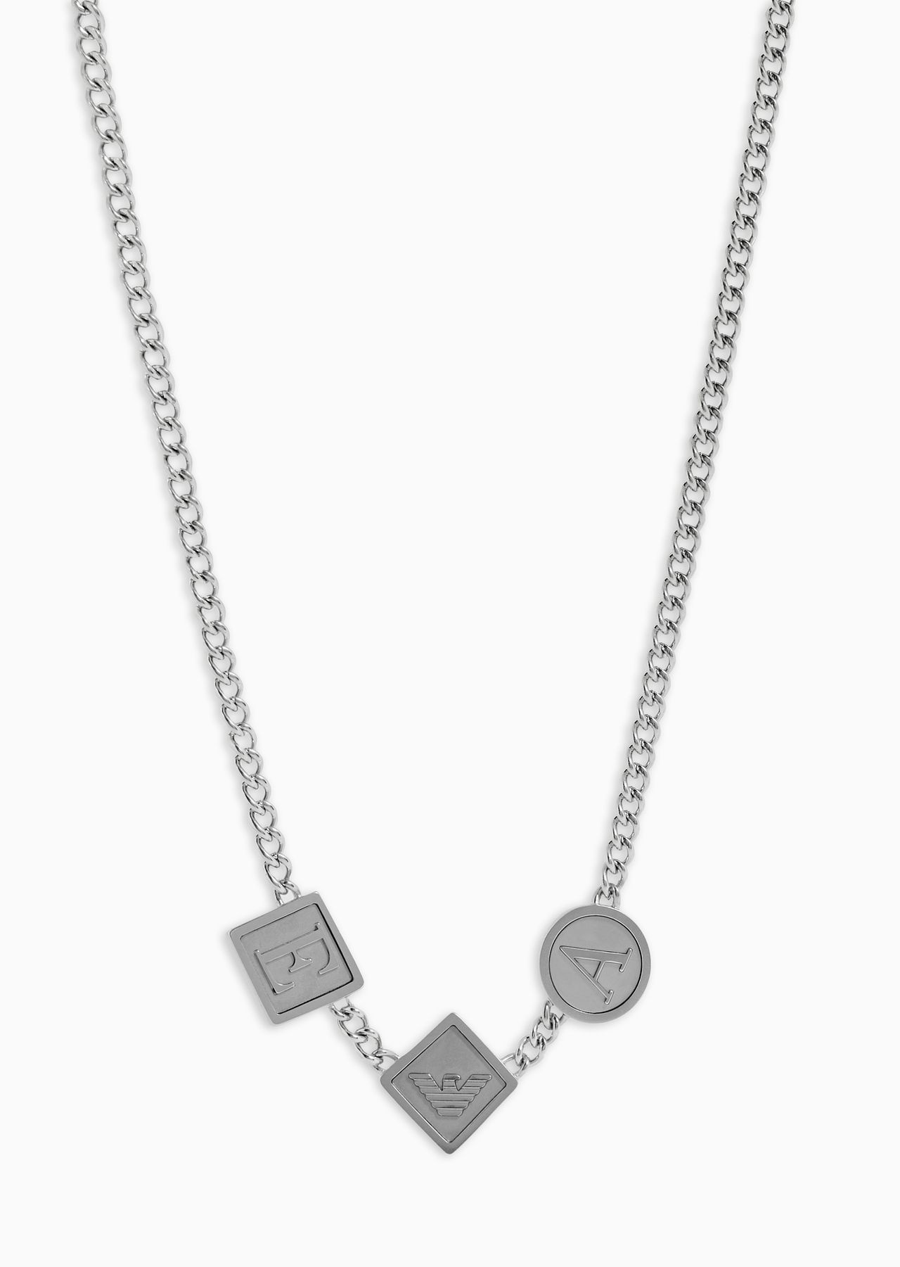 Stainless Steel Station Necklace - 1