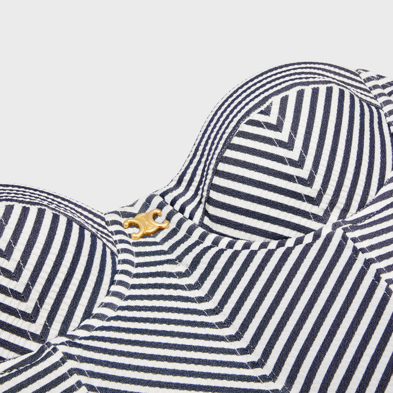 triomphe bustier in striped jersey 3