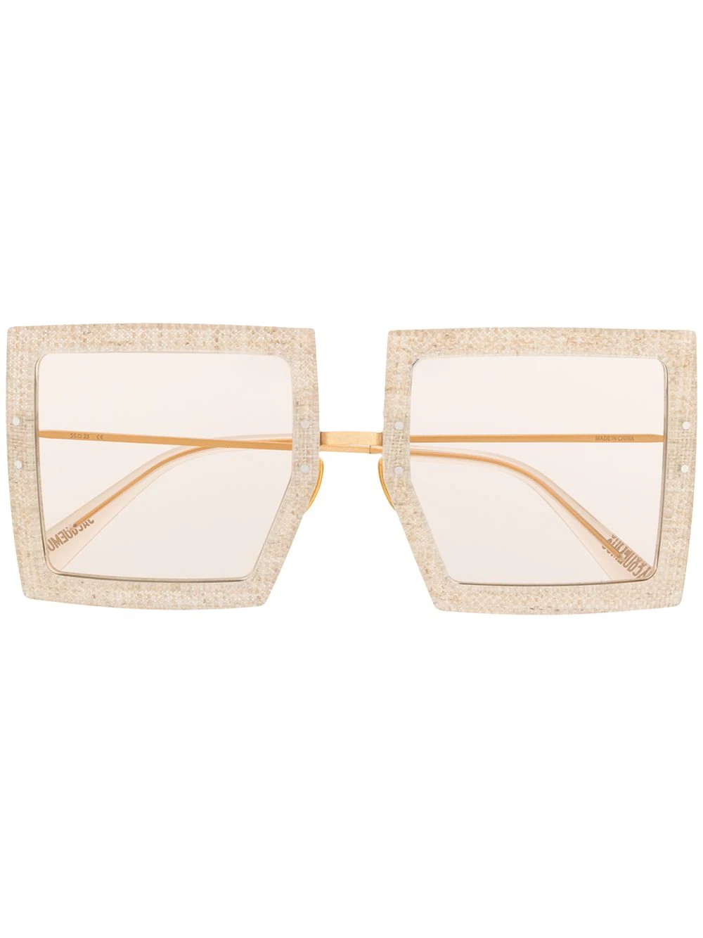 square-frame sunglasses - 1