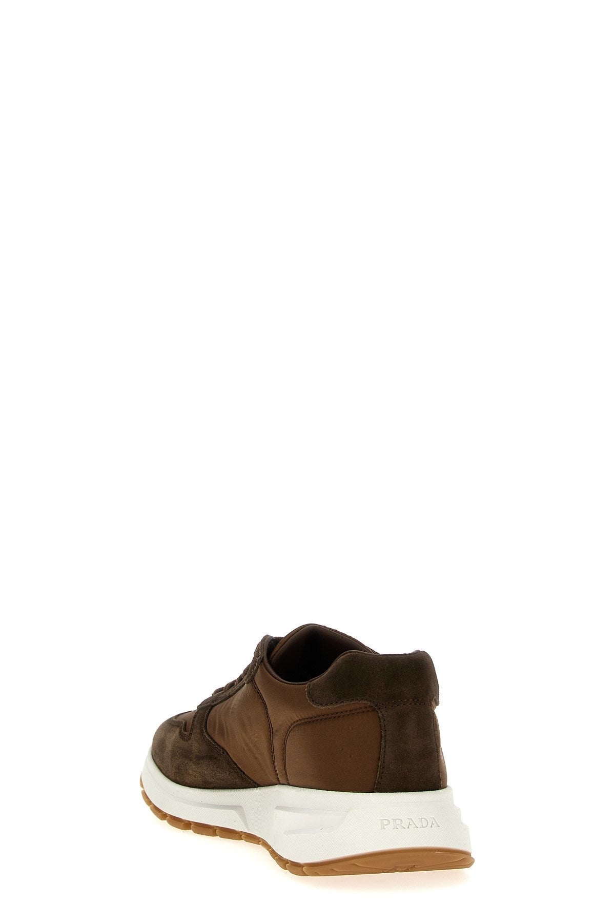 スニーカー PRADA Logo sneakers Brown 2EE369FD0023KUY Prada Suede Running Sneakers | Saks Fifth Avenue