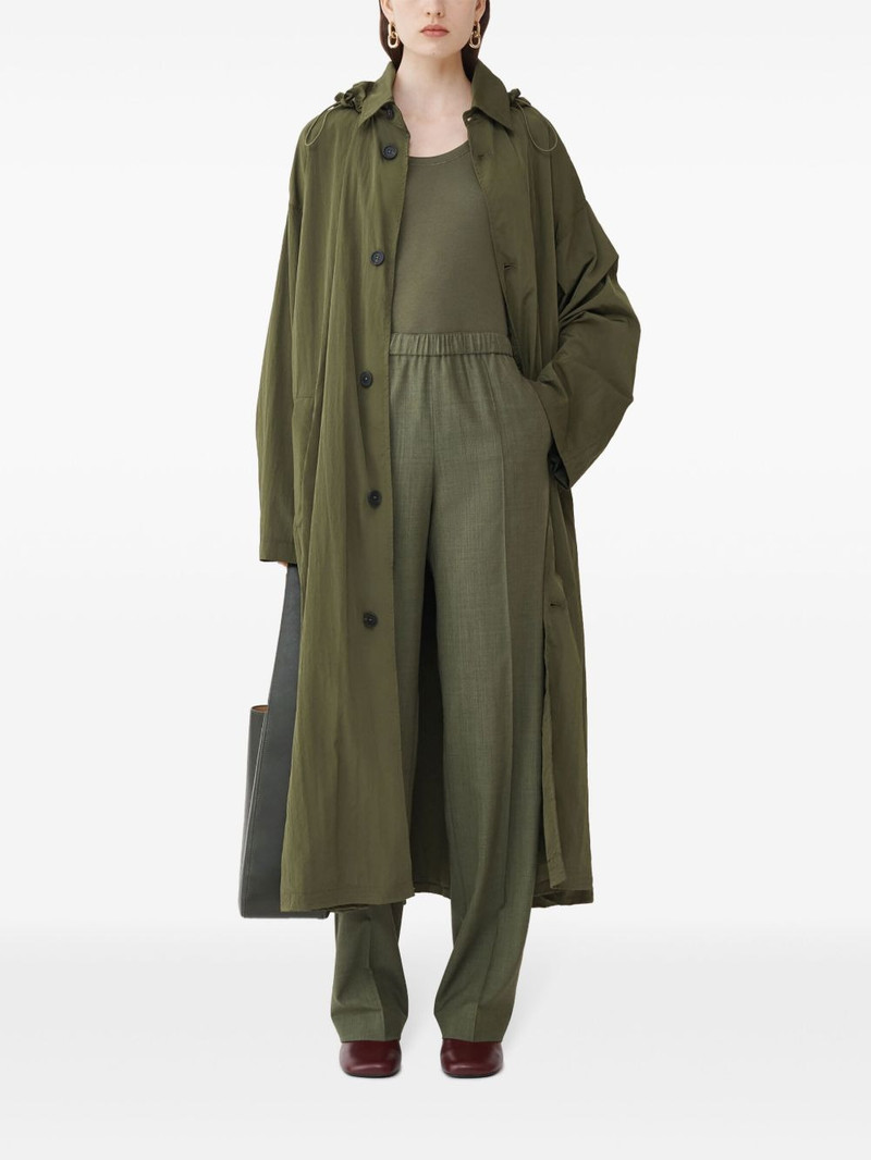 hooded technical-jersey parka coat 4