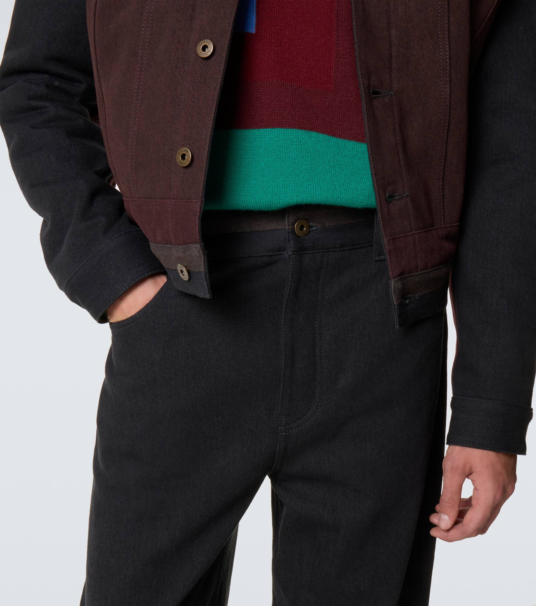 Mid-rise straight jeans - 5